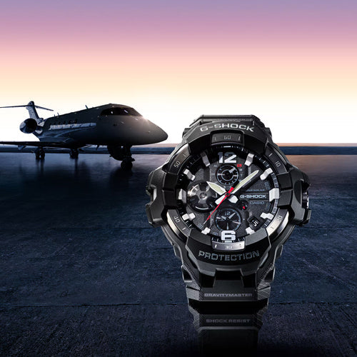Casio G-Shock MASTER OF G - AIR GRAVITYMASTER Black Dial Men 54.7mm G1569 GR-B300-1A
