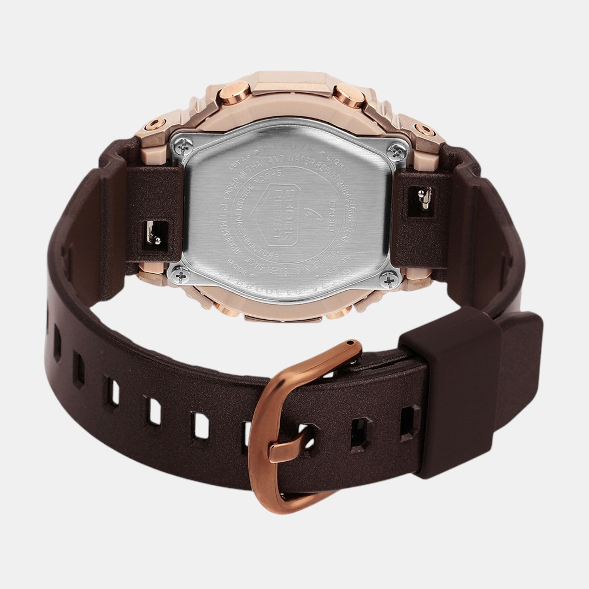 G-Shock Women Quartz Rose Gold Dial Analog-Digital Resin Watch G1574