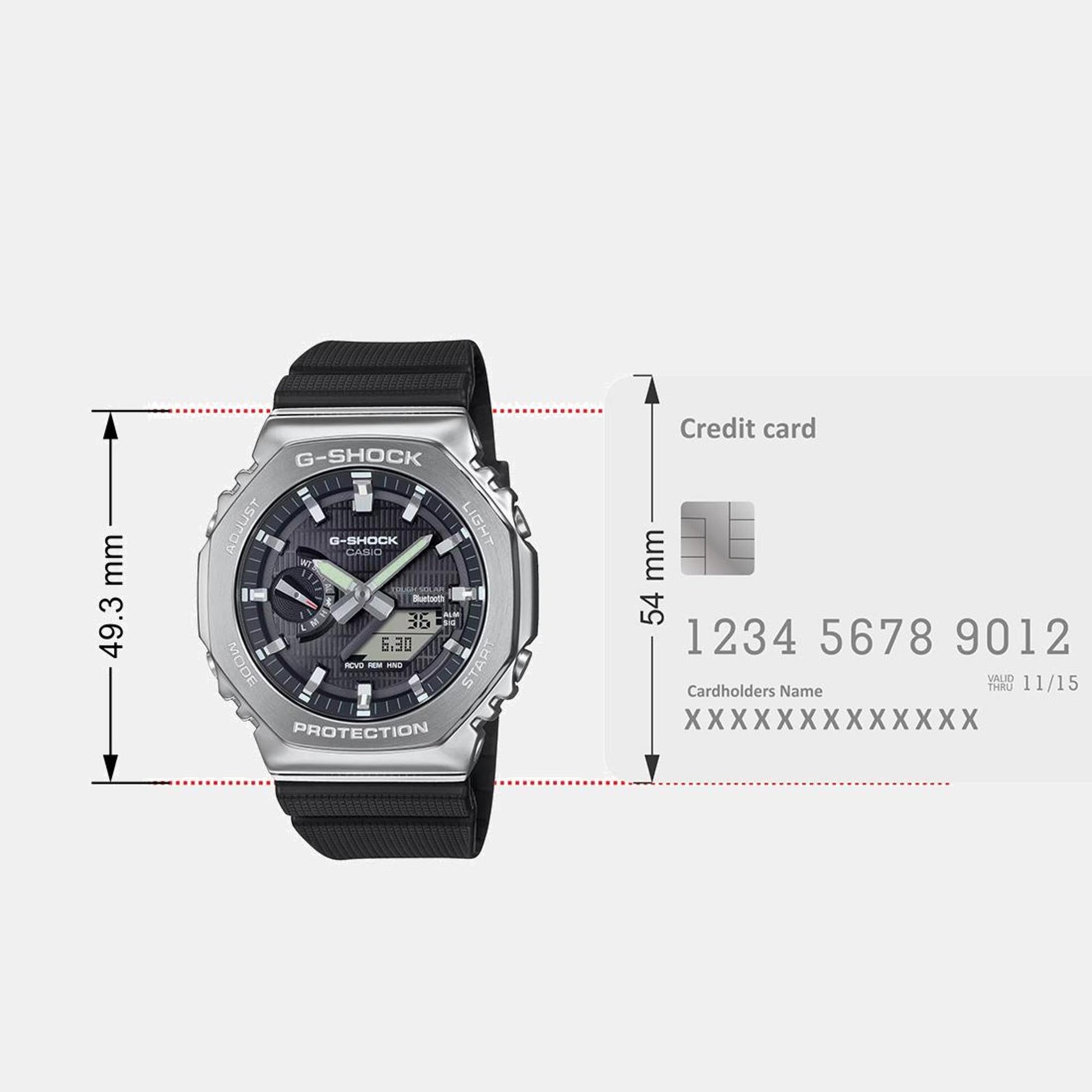 G-Shock Men Quartz Black Dial Analog-Digital Resin Watch G1581