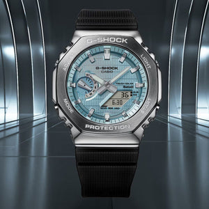 Casio G-Shock G-Steel Ice Blue Dial Men 44.4mm G1582 GBM-2100A-1A2
