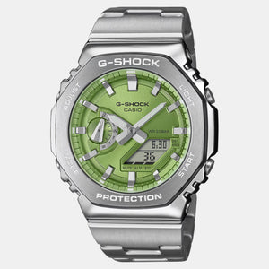 G-Shock Men Quartz Green Dial Analog-Digital Stainless Steel Watch G1611