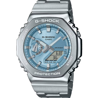 Casio G-Shock G-Steel Ice Blue Dial Men 44.4mm G1613 GM-2110D-2A