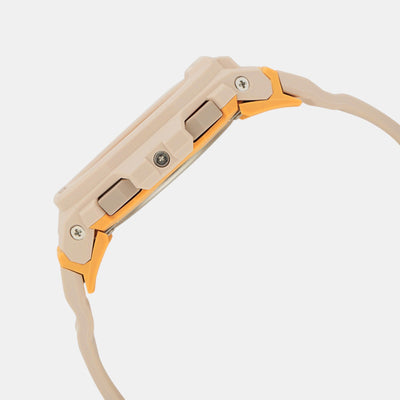 G-Shock Women Quartz Orange Dial Digital Resin Watch G1619