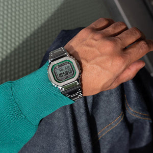 Casio G-Shock FULL METAL 5000 Series Green Dial Men 43.2mm G1628 GMW-B5000D-3