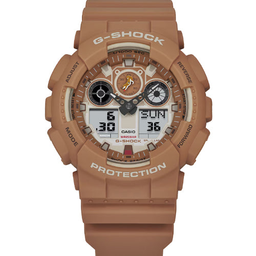 Casio G-Shock Orange Dial Men 51.2mm G1641 GA-100SHB-5A