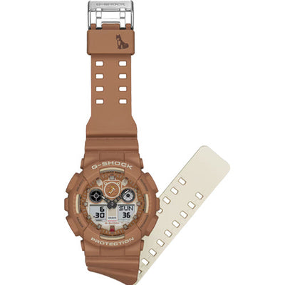 Casio G-Shock Orange Dial Men 51.2mm G1641 GA-100SHB-5A