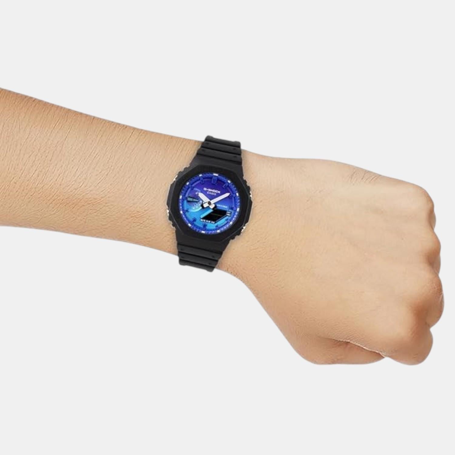 G-Shock Men Quartz Blue Dial Analog-Digital Resin Watch G1650