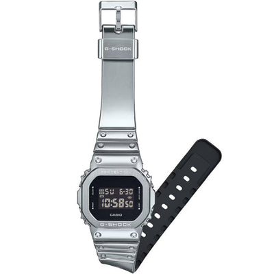 Casio G-Shock FINE METALLIC Series G-STEEL 5600 Series Black Dial Men 43.2mm G1666 GM-5600YM-8