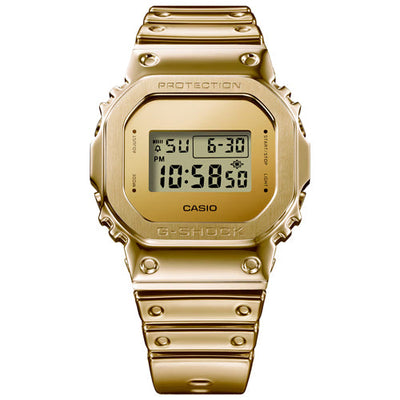 Casio G-Shock FINE METALLIC Series G-STEEL 5600 Series Gold Dial Men 43.2mm G1667 GM-5600YMG-9