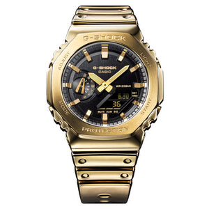 Casio G-Shock FINE METALLIC Series G-STEEL 2100 Series Black Dial Men 44.4mm G1669 GM-2100YMG-9A