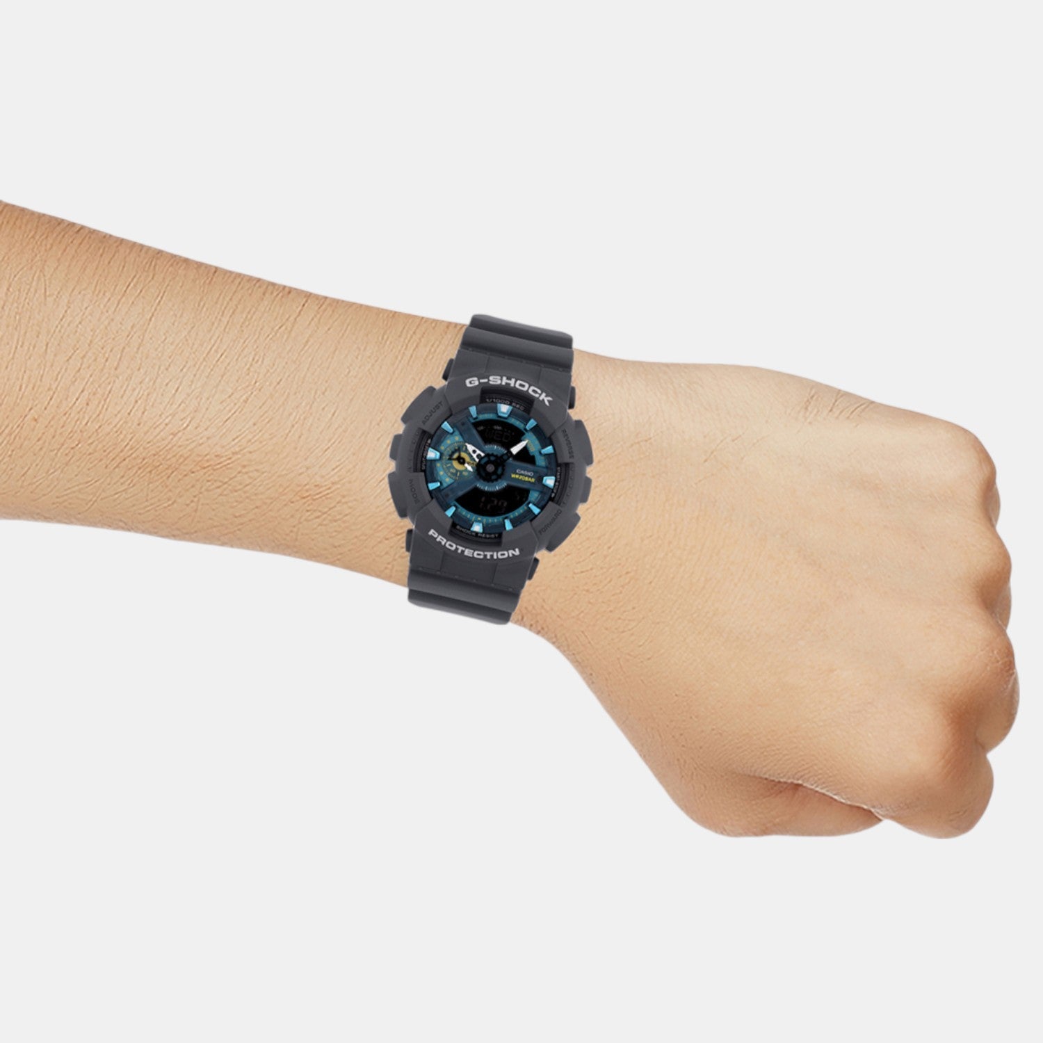 G-Shock Men Quartz Blue Dial Analog Resin Watch G1681