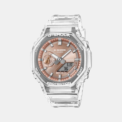 G-Shock Men Quartz Orange Dial Analog Resin Watch G1689