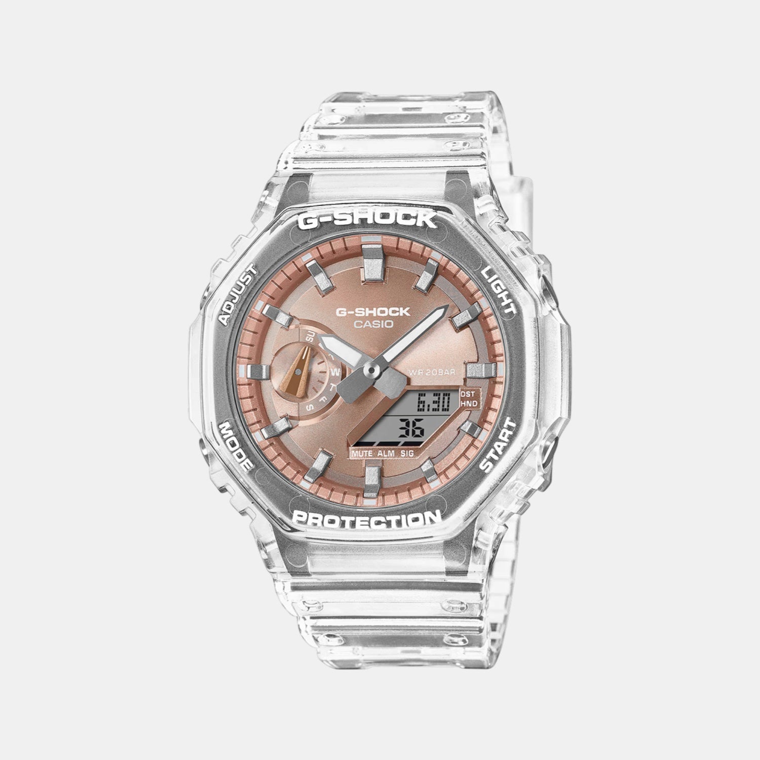 G-Shock Men Quartz Orange Dial Analog Resin Watch G1689