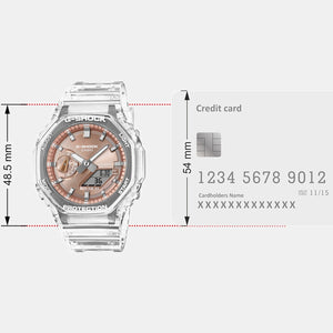 G-Shock Men Quartz Orange Dial Analog Resin Watch G1689