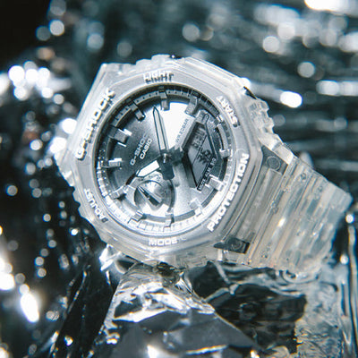 Casio G-Shock 2100 Series Silver Dial Men 45.4mm G1691 GA-2100BM-7A8