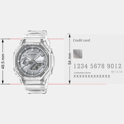 G-Shock Men Quartz Silver Dial Analog Resin Watch G1691