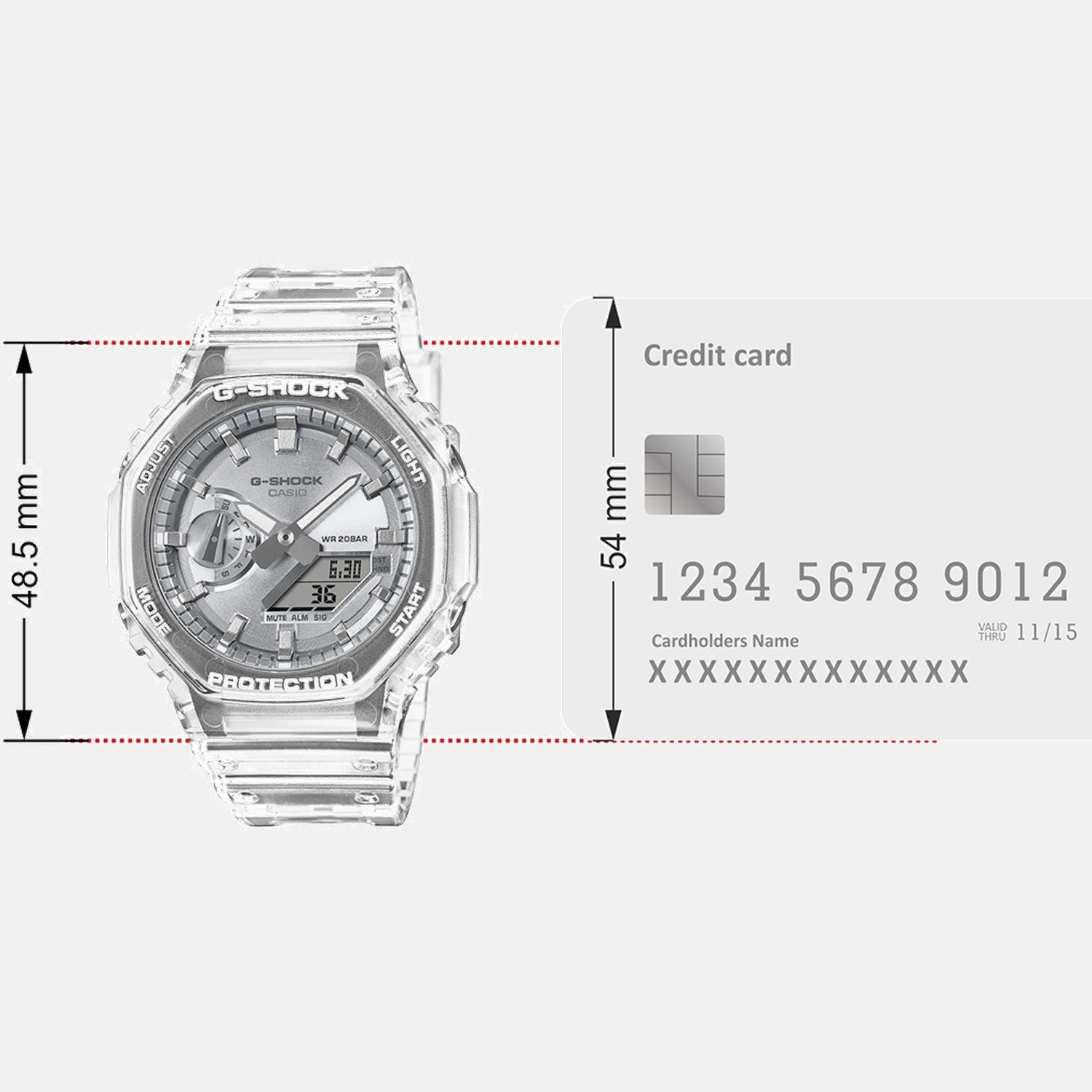G-Shock Men Quartz Silver Dial Analog Resin Watch G1691
