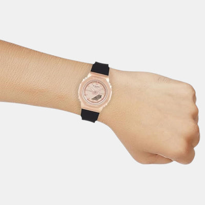 G-Shock Women Quartz Rose Gold Dial Analog-Digital Resin Watch G1693