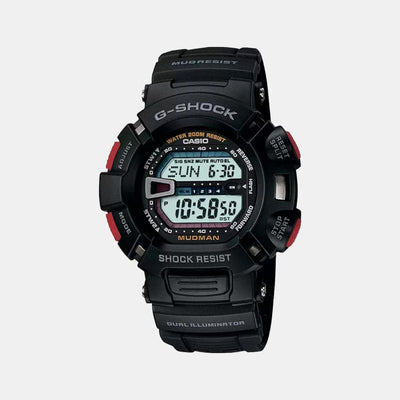 G-Shock Men Quartz Black Dial Digital Resin Watch G201