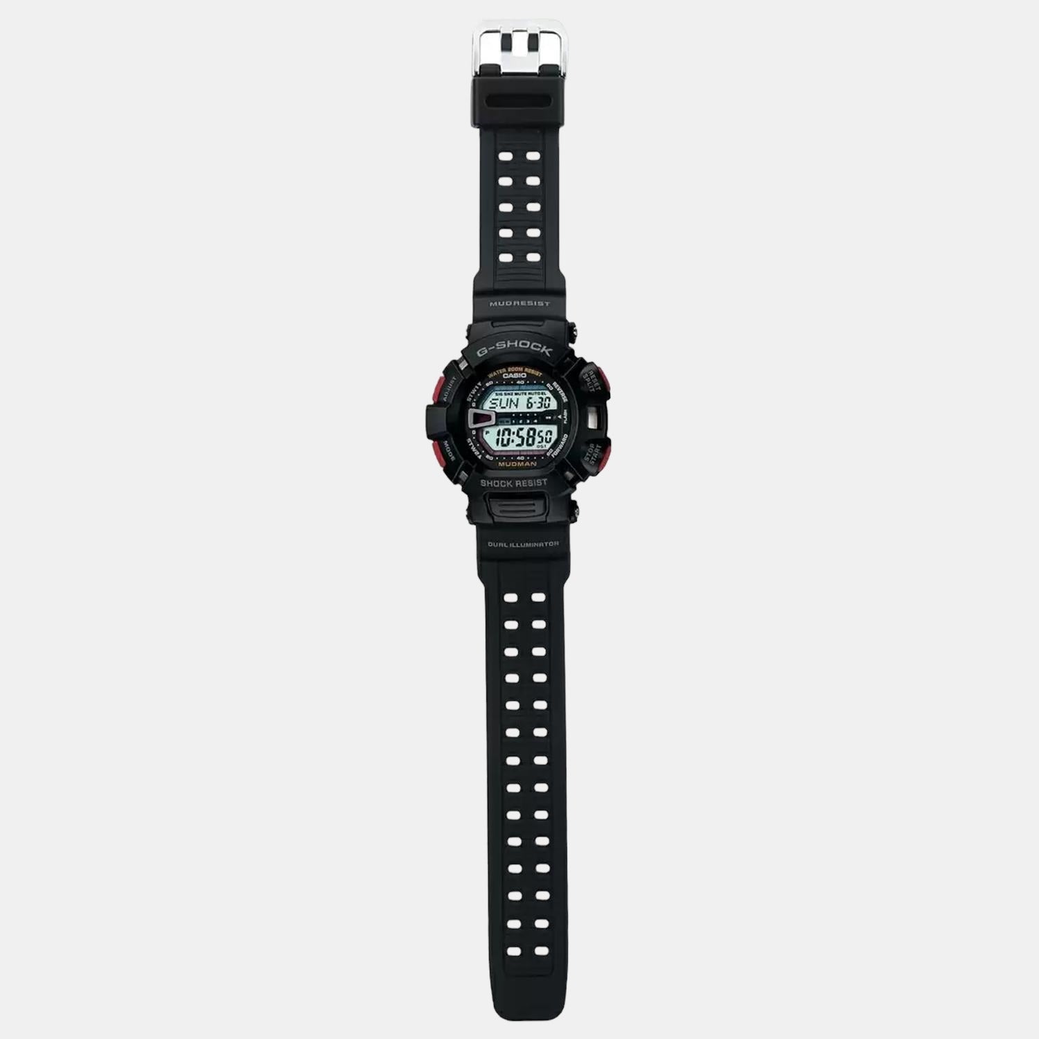 G-Shock Men Quartz Black Dial Digital Resin Watch G201