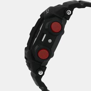 G-Shock Men Quartz Black Dial Digital Resin Watch G201