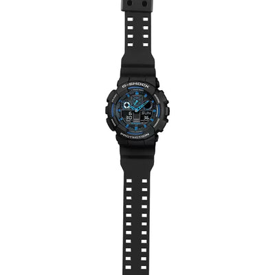 Casio G-Shock Black & Blue Dial Men 51.2mm