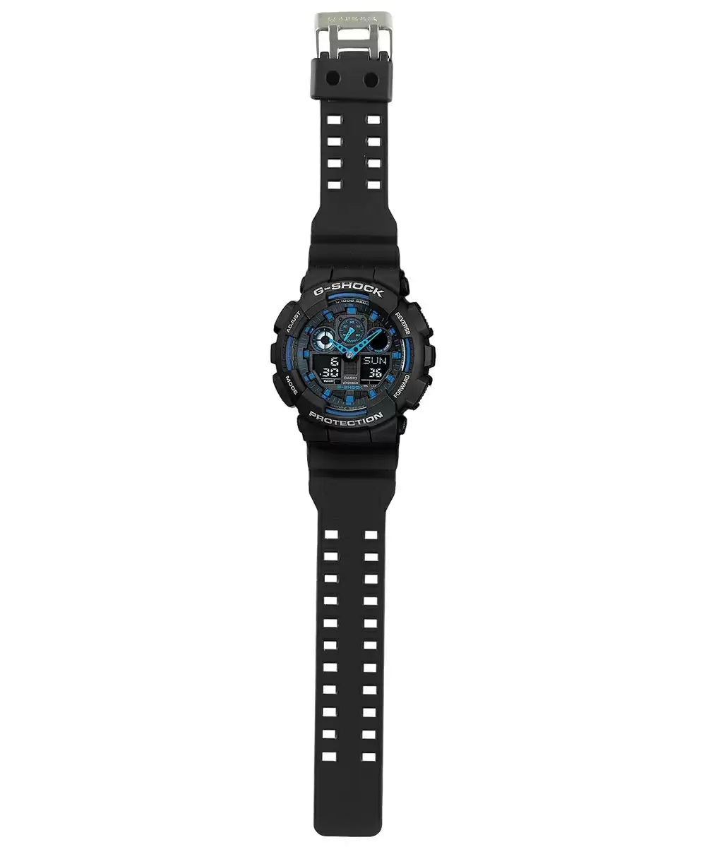 Casio G-Shock Black & Blue Dial Men 51.2mm