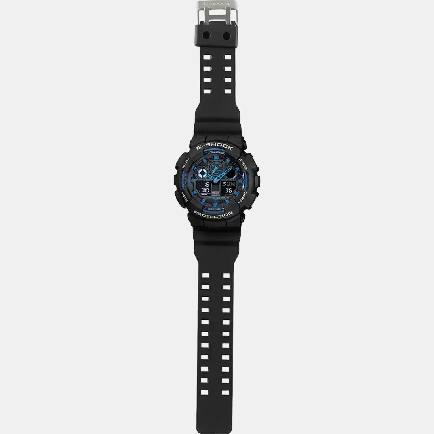 G-Shock Men Quartz Blue Dial Analog-Digital Resin Watch G271