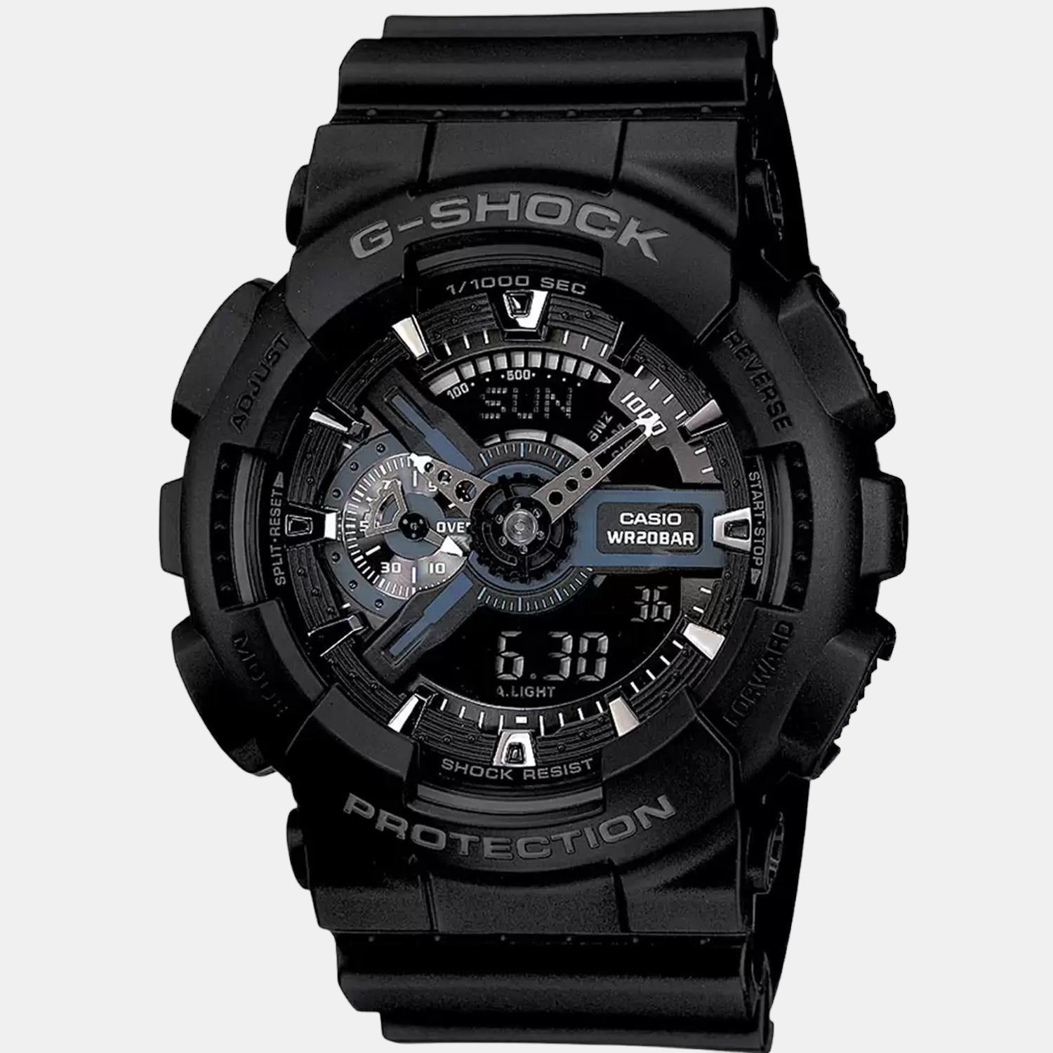 G-Shock Men Quartz Black Dial Analog-Digital Resin Watch G317