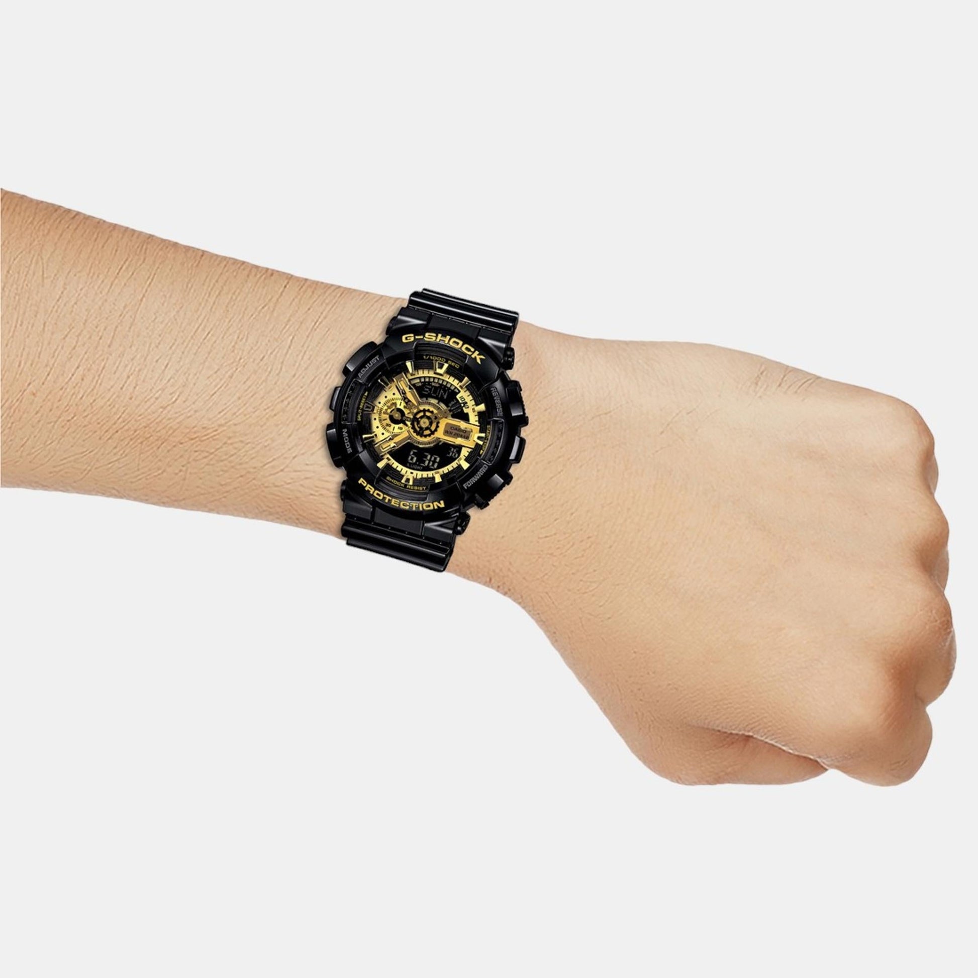 G-Shock Men Quartz Two Tone Dial Analog-Digital Resin Watch G339