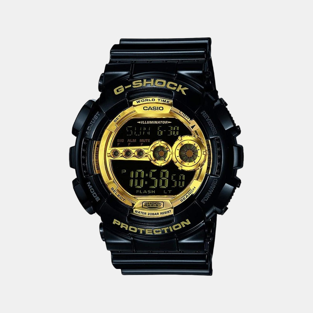 G-Shock Men Quartz Black Dial Digital Resin Watch G340