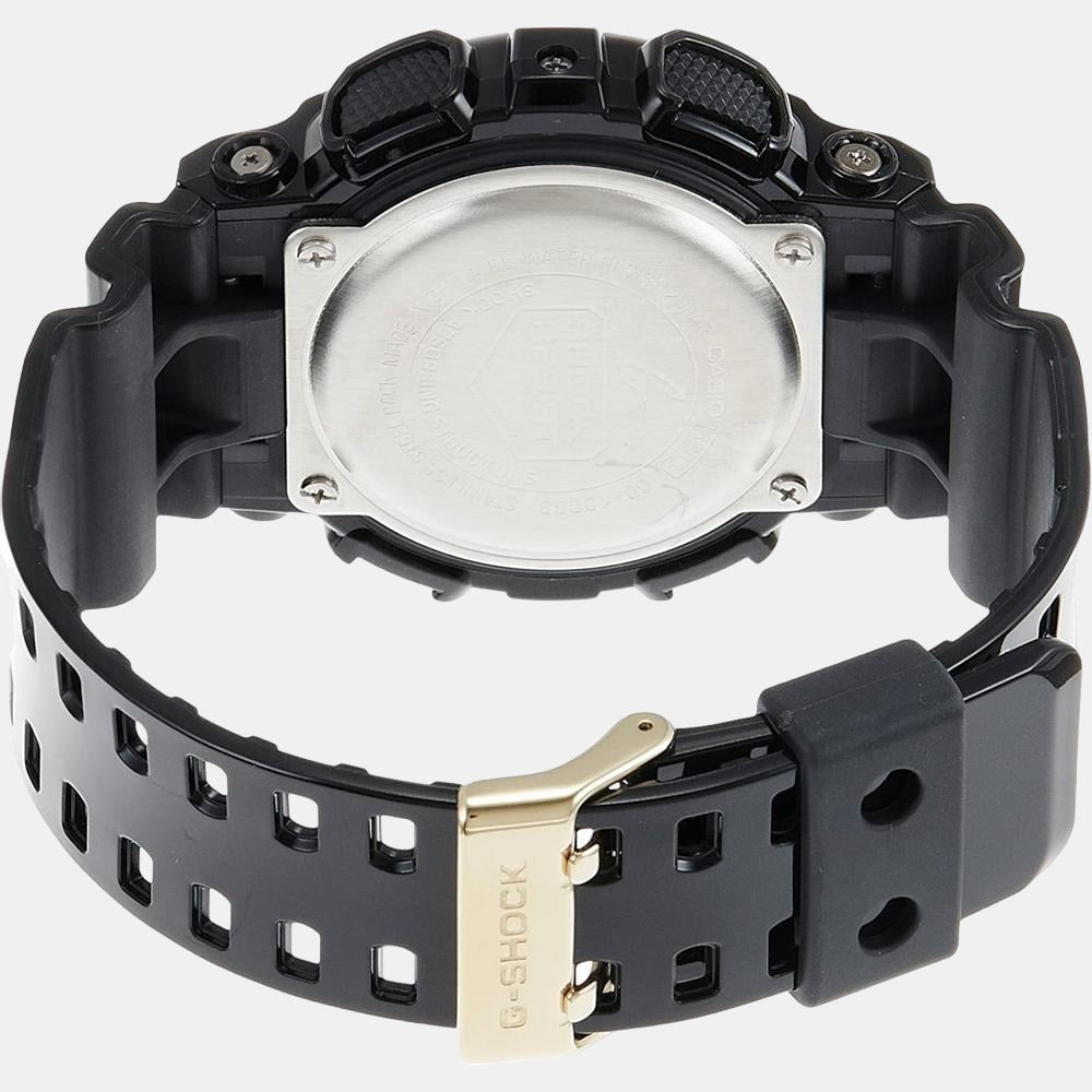 G-Shock Men Quartz Black Dial Digital Resin Watch G340