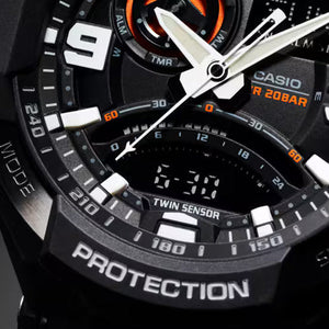 Casio G-Shock Gravitymaster Master Of G - AIR Black Dial Men 52.1mm G435 GA-1000-1A