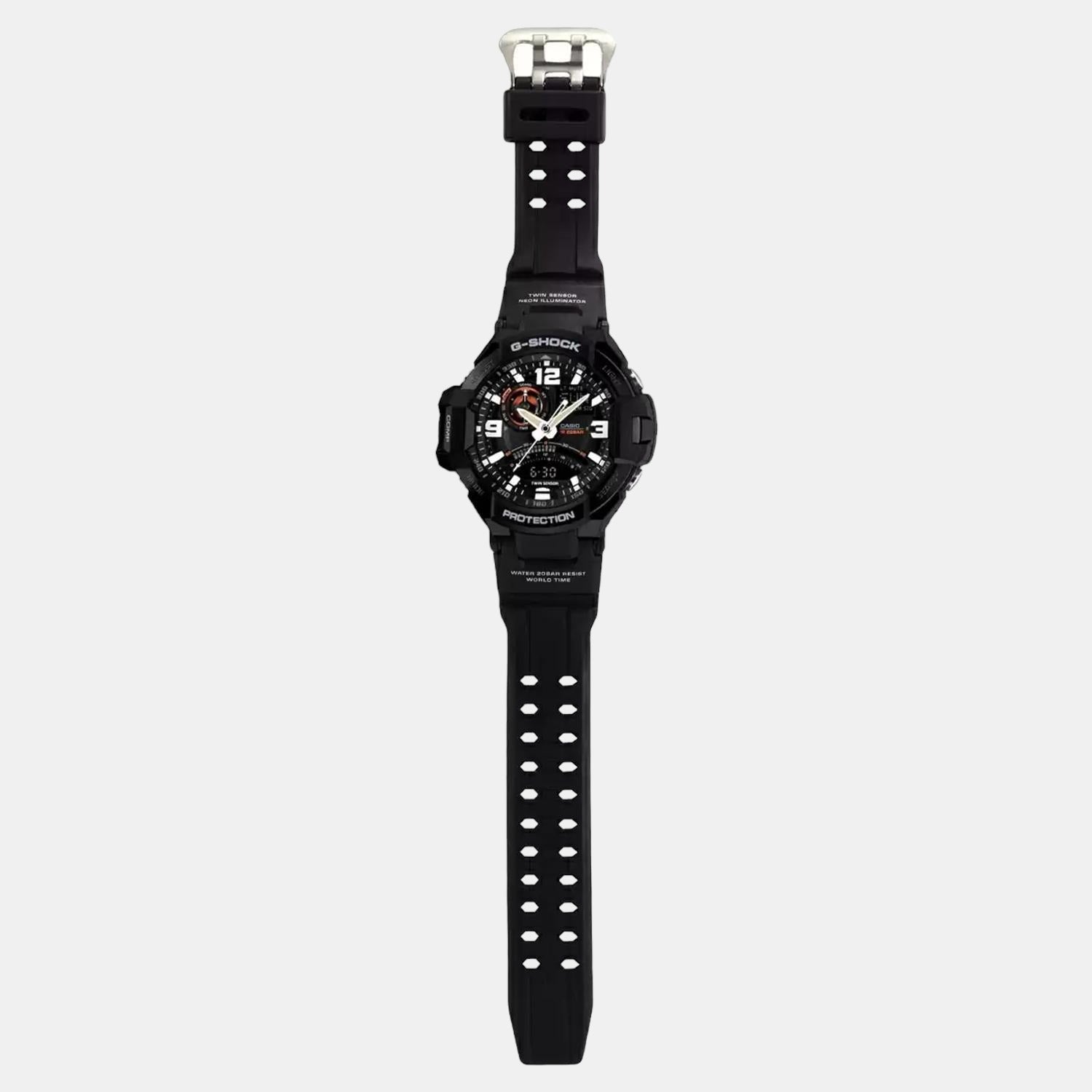G-Shock Men Quartz Black Dial Analog-Digital Resin Watch G435