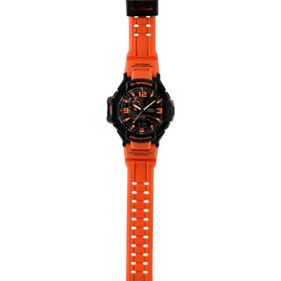 Casio G-Shock Black & Orange Dial Men 52.1mm