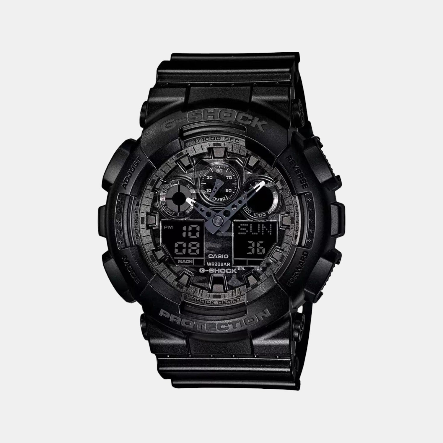 G-Shock Men Quartz Black Dial Analog-Digital Resin Watch G520