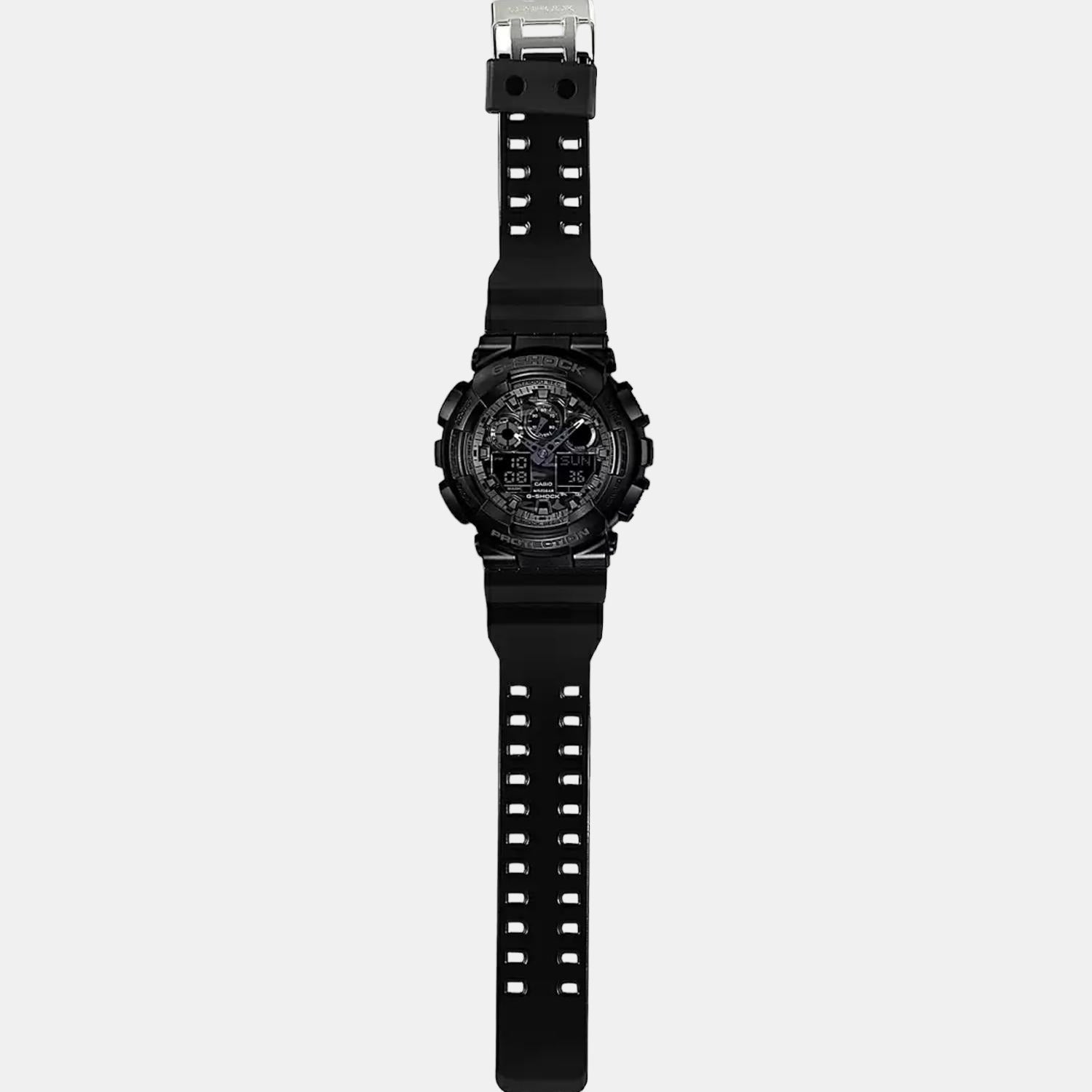 G-Shock Men Quartz Black Dial Analog-Digital Resin Watch G520