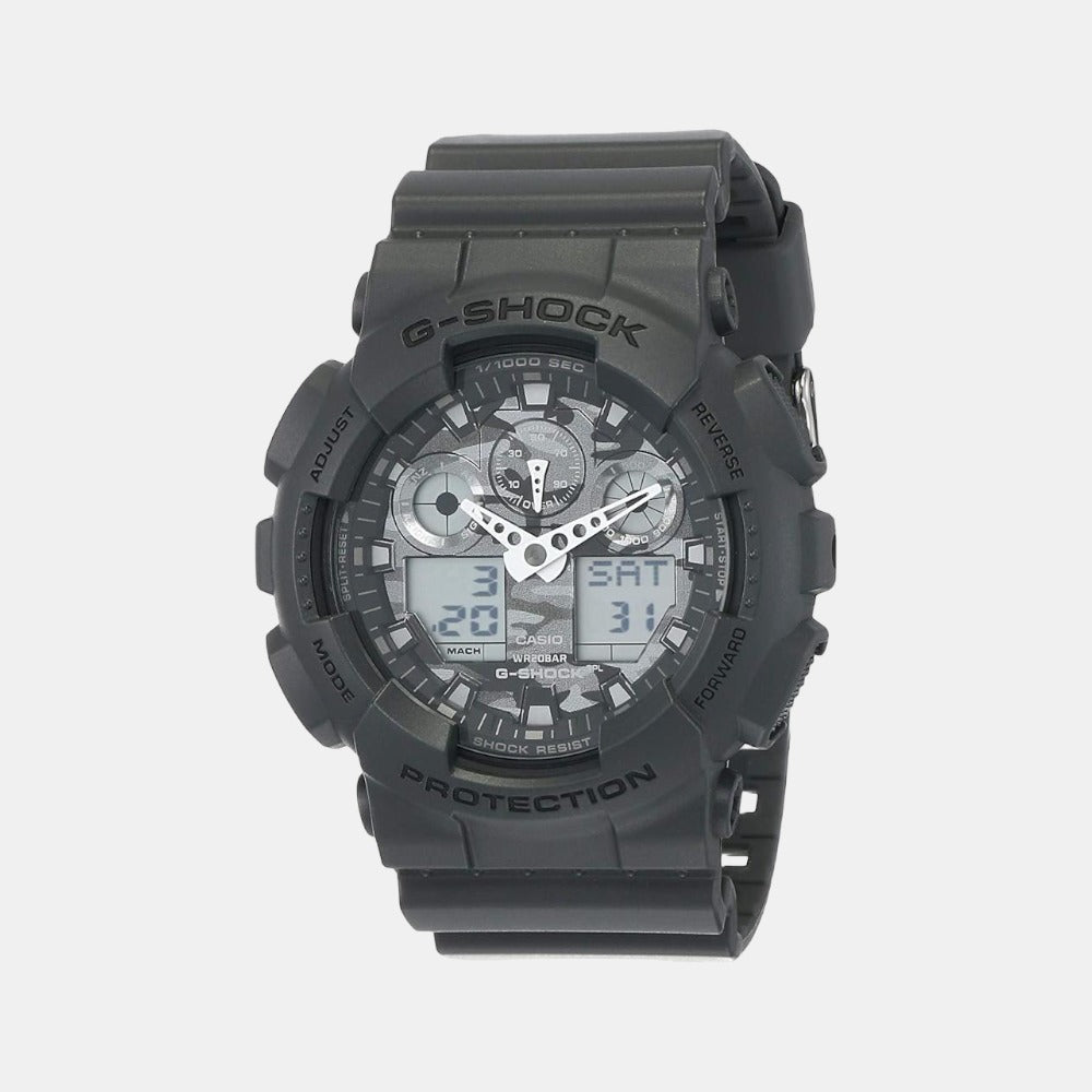 G-Shock Men Quartz Black Dial Analog-Digital Resin Watch G521