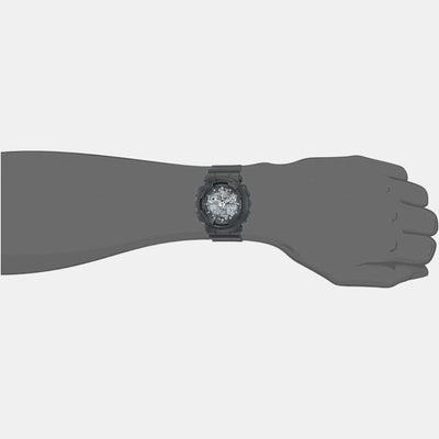 G-Shock Men Quartz Black Dial Analog-Digital Resin Watch G521
