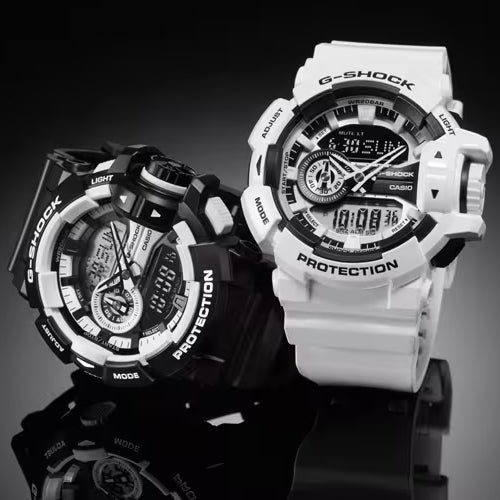 Casio G-Shock GA-400 Series White Dial Men 51.9mm G548 GA-400-1A