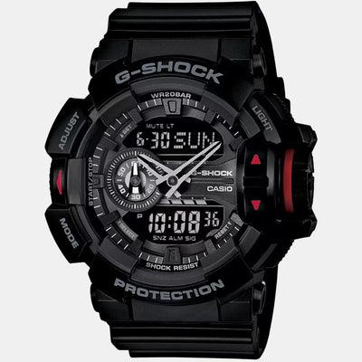 G-Shock Men Quartz Black Dial Analog-Digital Resin Watch G566