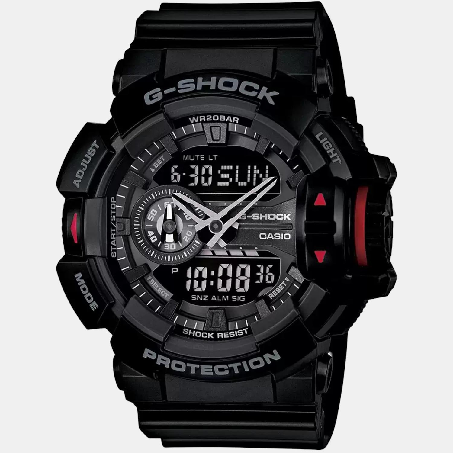 G-Shock Men Quartz Black Dial Analog-Digital Resin Watch G566