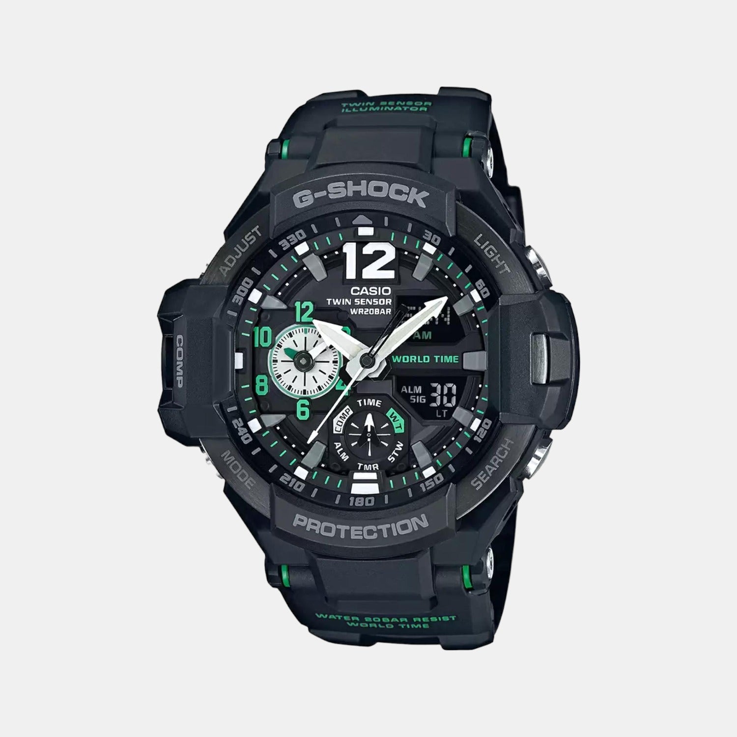 G-Shock Men Quartz Black Dial Analog-Digital Resin Watch G595