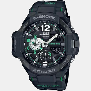 G-Shock Men Quartz Black Dial Analog-Digital Resin Watch G595