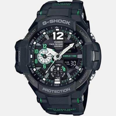 G-Shock Men Quartz Black Dial Analog-Digital Resin Watch G595