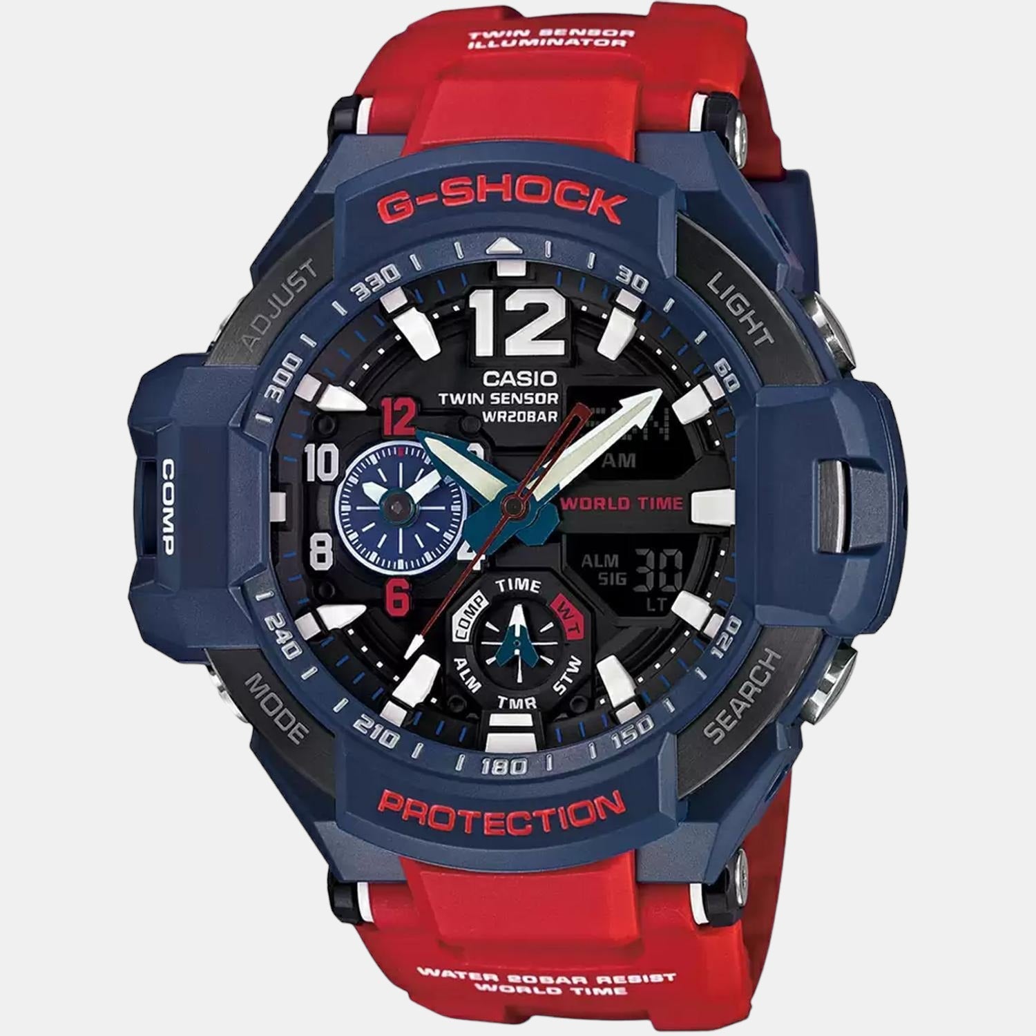 G-Shock Men Quartz Black Dial Analog-Digital Resin Watch G597
