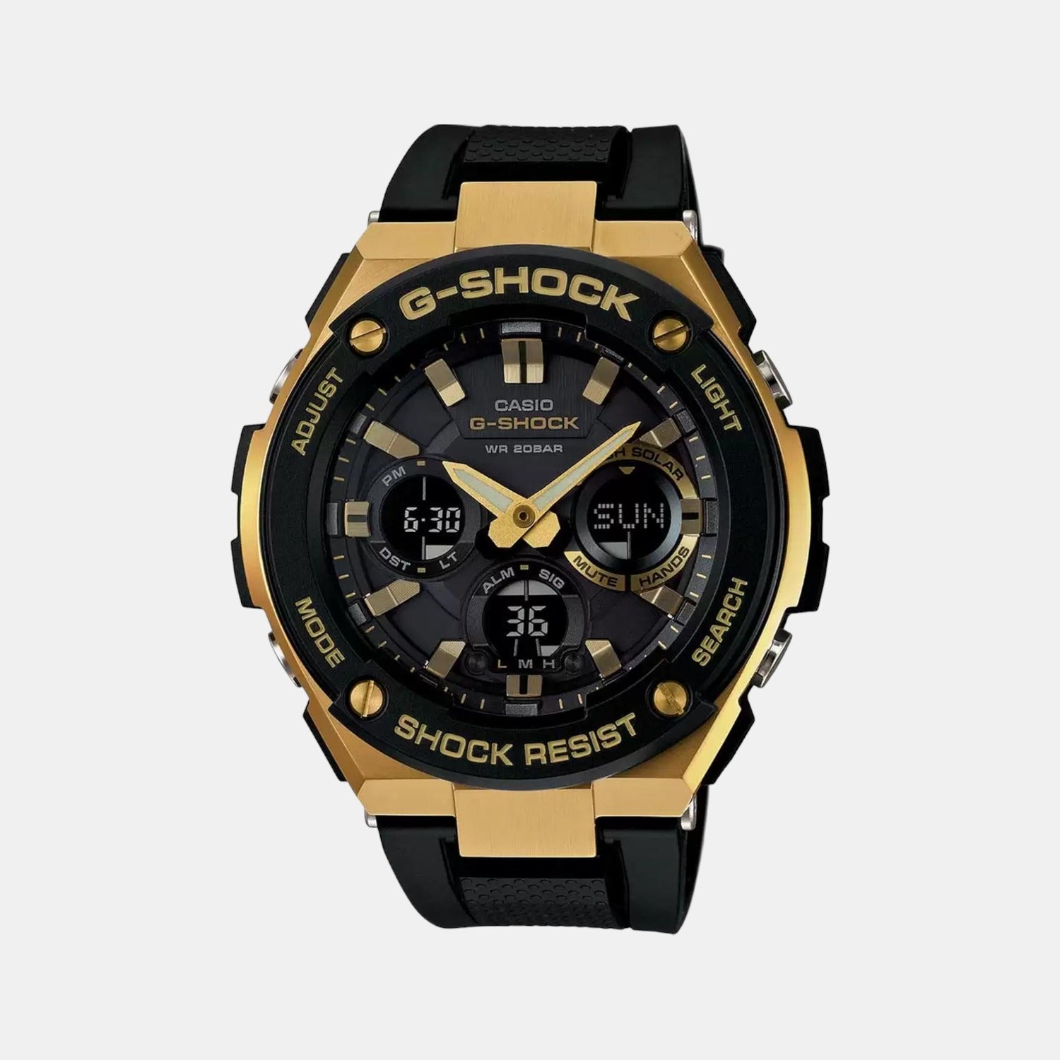 G-Shock Men Quartz Black Dial Analog-Digital Resin Watch G608