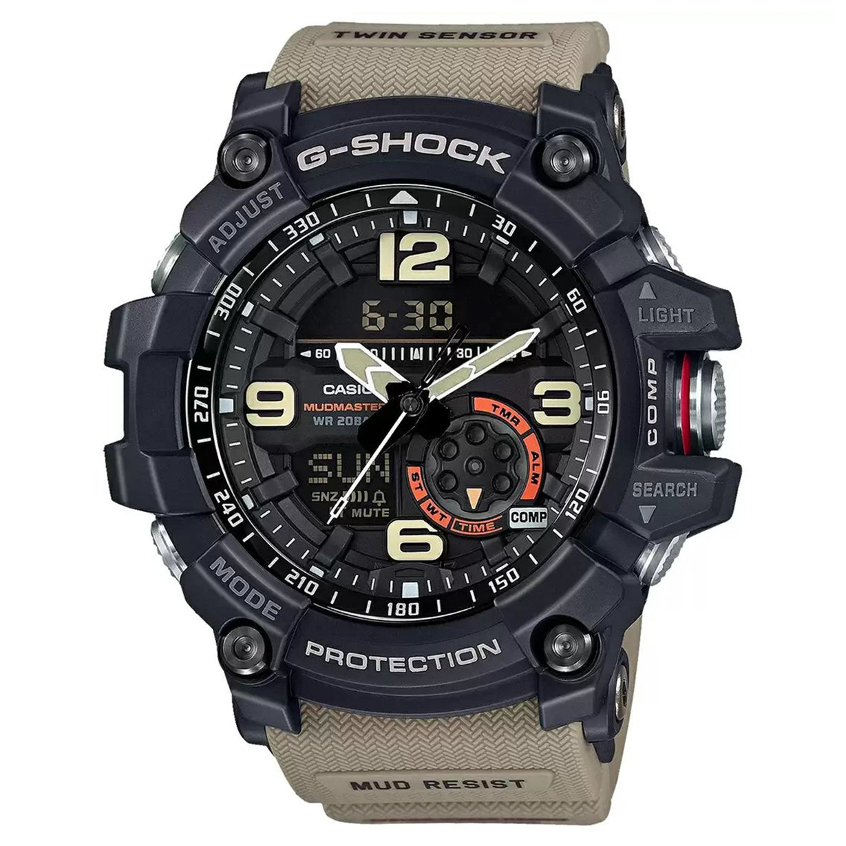 Casio G-Shock Black Dial Men 55.3mm