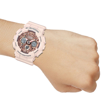 Casio G-Shock Rose Gold Dial Women 45.9mm G732 GMA-S120MF-4A