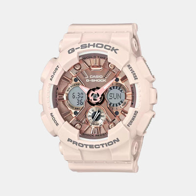 G-Shock Women Quartz Silver Dial Analog-Digital Resin Watch G732